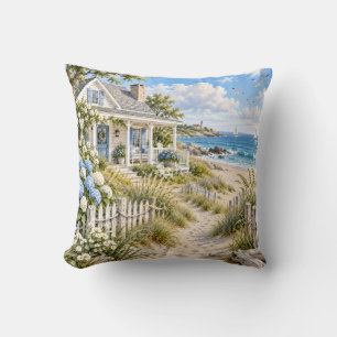Coastal Cottage Beach Garden Cushion