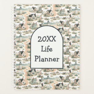 Coastal Cottage Lighthouse Pattern Planner
