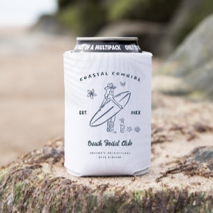 Coastal Cowgirl Bachelorette  Can Cooler