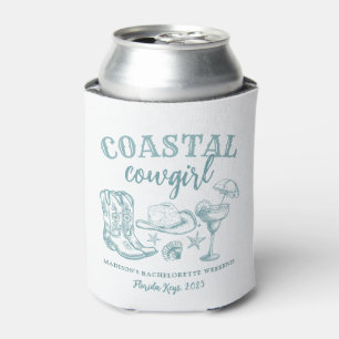Coastal Cowgirl Bachelorette Can Cooler