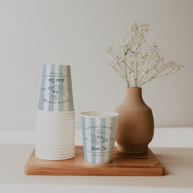 Coastal Cowgirl Bachelorette  Paper Cups (Creator Uploaded)