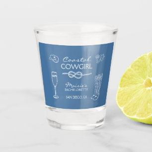 Coastal Cowgirl Bachelorette Party Weekend Shot Glass