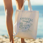 Coastal Cowgirl Bachelorette  Tote Bag<br><div class="desc">Celebrate in style with our Coastal Cowgirl Bachelorette Party Tote Bag. This modern yet retro accessory features charming hand-drawn illustrations, blending the relaxed coastal vibe with cowgirl flair. Perfect for setting the tone for a fun and unforgettable weekend, this invitation is ideal for any summer bachelorette weekend looking to combine...</div>