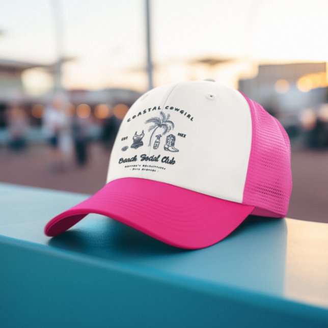 Coastal Cowgirl Bachelorette  Trucker Hat (Creator Uploaded)