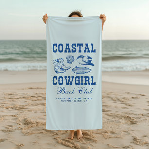 Coastal Cowgirl Bachelorette Weekend Beach Towel