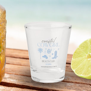 Coastal Cowgirl Beach Club Bachelorette Favours Shot Glass