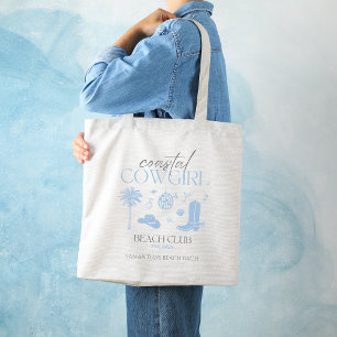 Coastal Cowgirl Beach Club Bachelorette Favours Tote Bag
