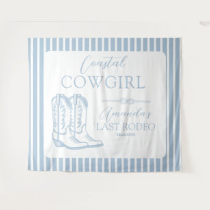 Coastal Cowgirl Boots Western Bachelorette Party Tapestry