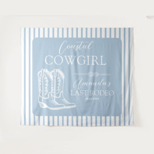 Coastal Cowgirl Boots Western Bachelorette Party Tapestry