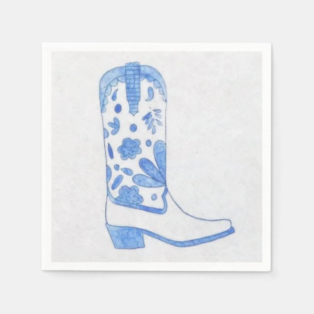 Coastal Cowgirl Cocktail Napkin (Front)