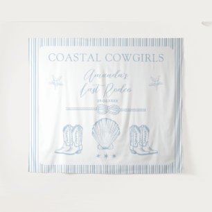 Coastal Cowgirl Last Rodeo Bachelorette Party Tapestry