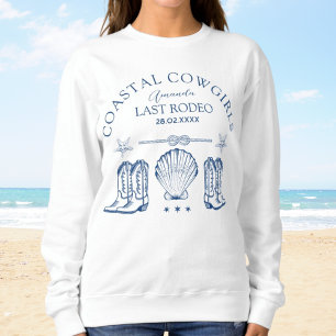 Coastal Cowgirl Nautical Western Bachelorette Sweatshirt