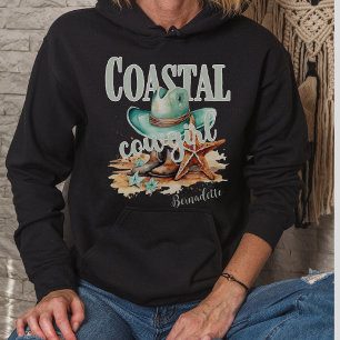 Coastal Cowgirl with Personalise Name Hoodie
