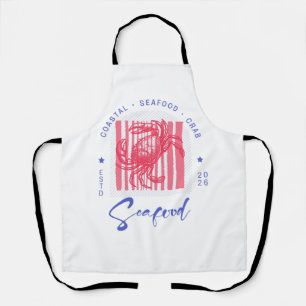Coastal Crab Cloth Placemat Apron