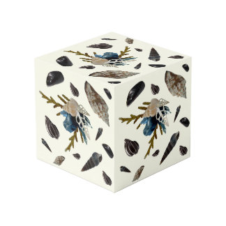 Coastal cube pen holder pencil organiser for desk