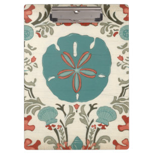 Coastal Damask I Clipboard