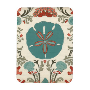 Coastal Damask I Magnet