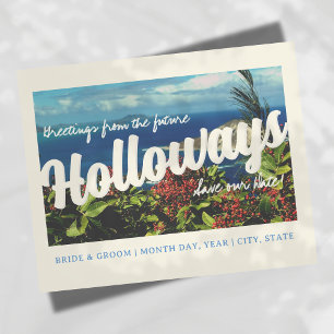 Coastal Destination Wedding Save The Date Postcard