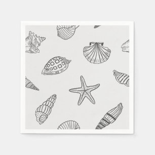 Coastal Dine Ocean Grey Napkin