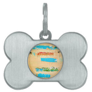 Coastal dog tag with original art