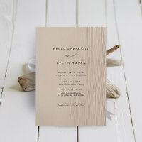 Coastal Driftwood Sand Beach Ocean Elegant Wedding
