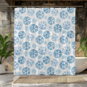 Coastal Elegance Sand Dollar Shower Curtain. Curtain