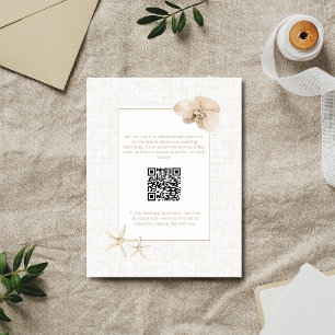 Coastal Elegance Seaside Wedding  Enclosure Card