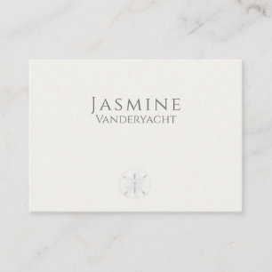 Coastal Elegant Sand Dollar Place Card