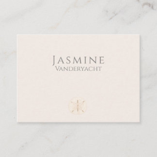 Coastal Elegant Sand Dollar Place Card