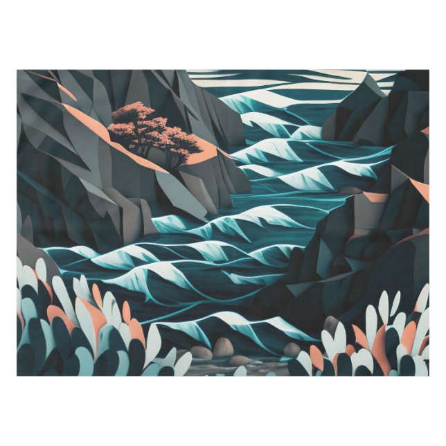 Coastal Energy Tablecloth (Front (Horizontal))