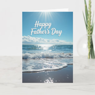 Coastal Fathers Day Greeting Card
