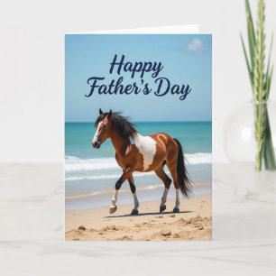 Coastal Fathers Day Horse Card
