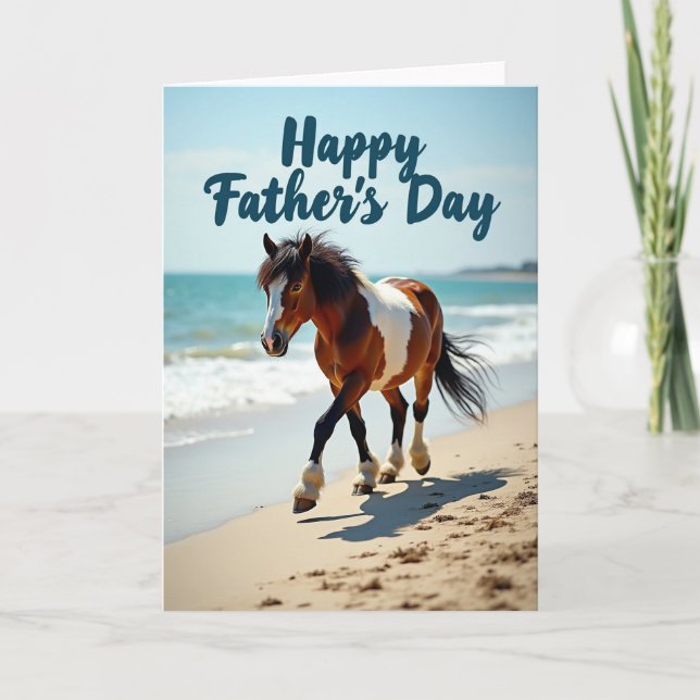 Coastal Fathers Day Steed Card (Front)