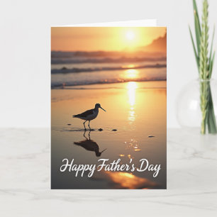 Coastal Fathers Day Sunset Card