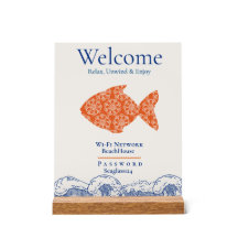 Coastal Fish & Waves Airbnb Wi-Fi 