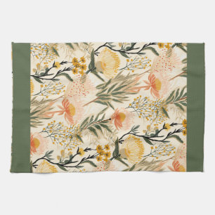 Coastal Flowers Kitchen Towel