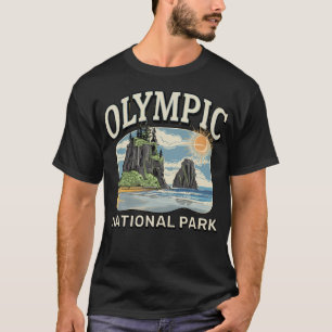 Coastal Forest Landscape Hoh Rainforest Olympic T-Shirt