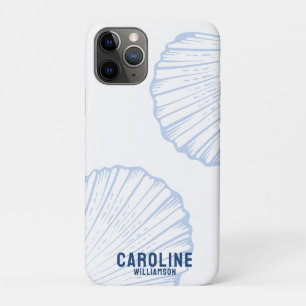 Coastal granddaughter nautical blue seashell Case-Mate iPhone case
