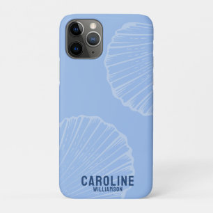 Coastal granddaughter nautical blue seashell Case-Mate iPhone case