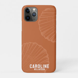 Coastal granddaughter nautical rust seashell Case-Mate iPhone case