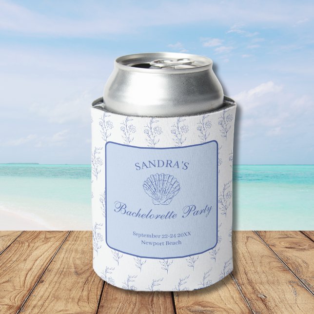 Coastal Grandma Beach Bach Bachelorette Weekend Can Cooler (Coastal Grandma Beach Bach Bachelorette Weekend Can Cooler)