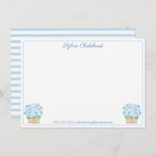 Coastal Grandma Blue Hydrangeas A Note From Thank You Card