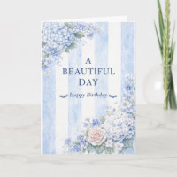 Coastal Grandmother Blue Hydrangea Elegant