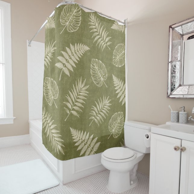 Coastal Grove Shower Curtain (In Situ)