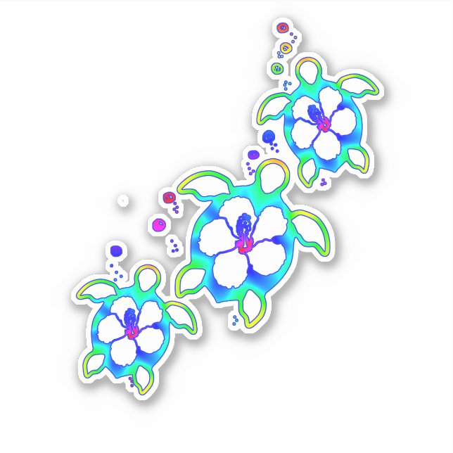 Coastal Honu Hawaiian Turtles (Front)