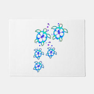 Coastal Honu Hawaiian Turtles Doormat