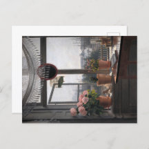 Coastal Invitation: Open Window & Seascape