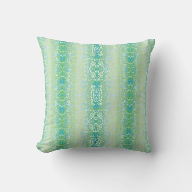 Coastal Jade Damask Cushion (Front)