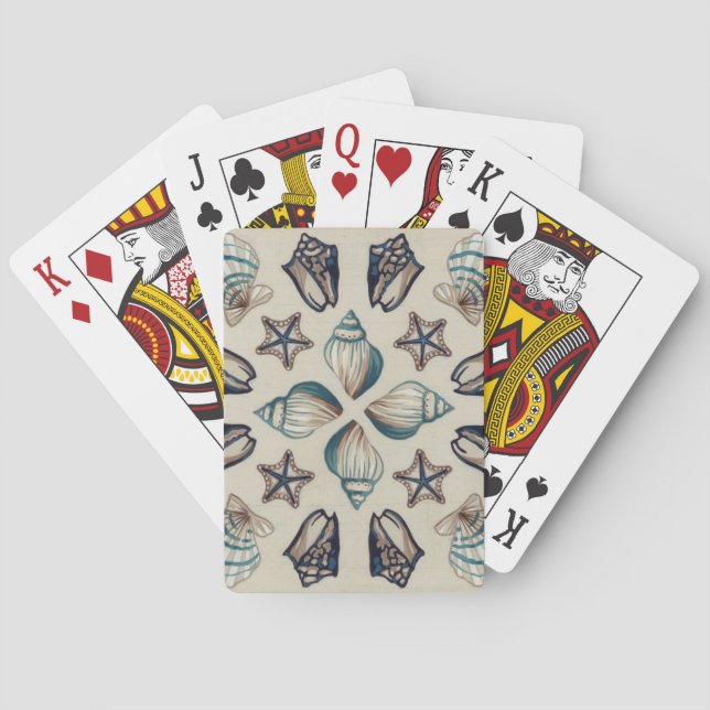 Coastal Kaleidoscope I Playing Cards (Back)