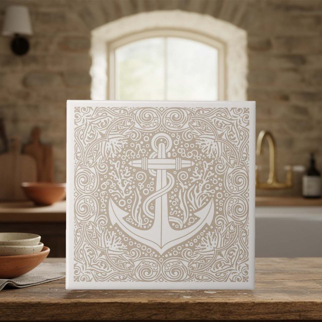 Coastal Life Series Anchor Blue D1208 Tile (Creator Uploaded)